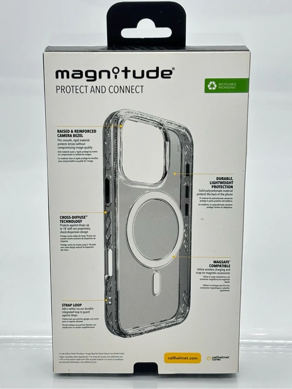 iPhone 16 Pro Case Clear Blue MagSafe 18 Ft Drop Protection Shockproof Cover New